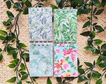 Mini Notebooks | Assorted Green Pocket Notebooks | Green Small Wire Bound Notebook  | Green Mini Note Taking Notebook | Green Mini Notebooks