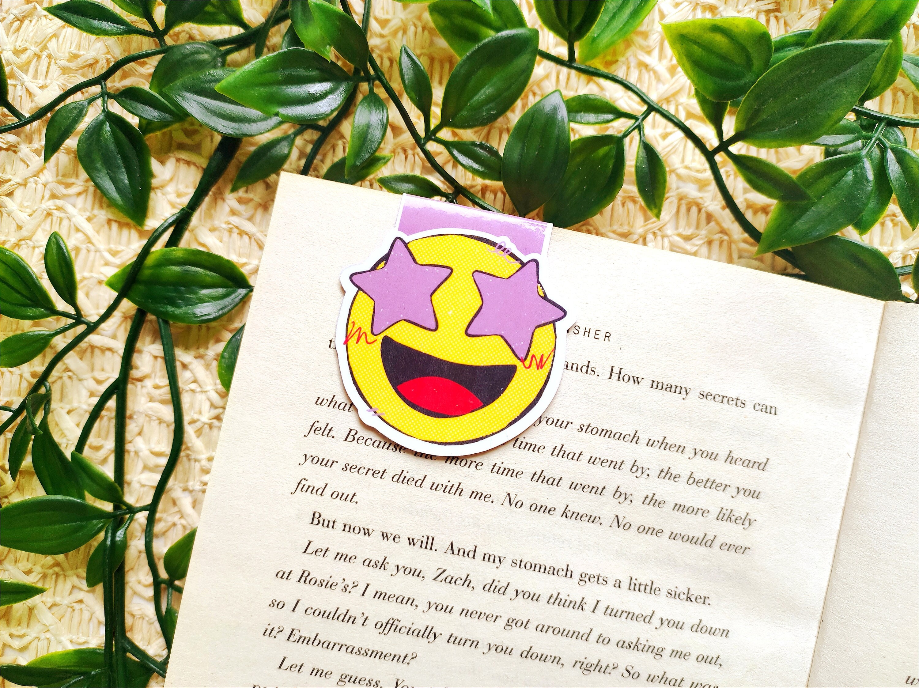 Magnetic Bookmark Smiley Face Magnetic Bookmark Face Emoji