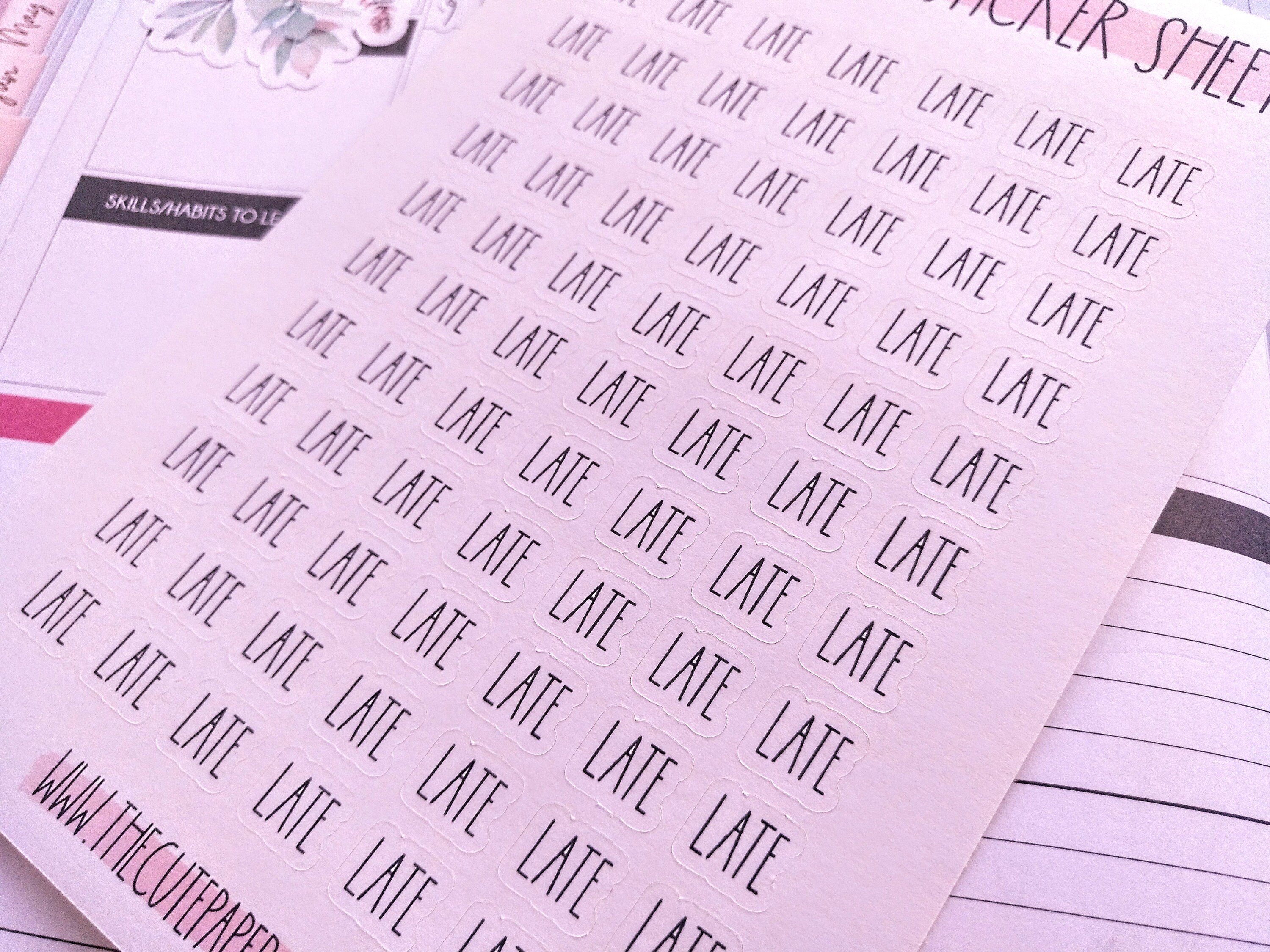 Work Shift Sticker Minimalistic Work Shifts Planner Sticker Sheet Late Shift - Etsy