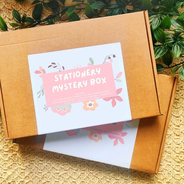 BRIEFPAPIER MYSTERY BOX | Briefpapier grabbelton | Leuke briefpapierbundeldoos | Verrassing briefpapier bumperdoos | Briefpapier liefhebbers cadeauset