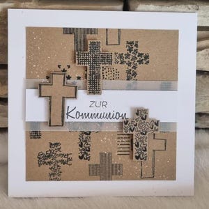 Kommunionkarte Konfirmationskarte Kommunion Konfirmation Glückwunschkarte