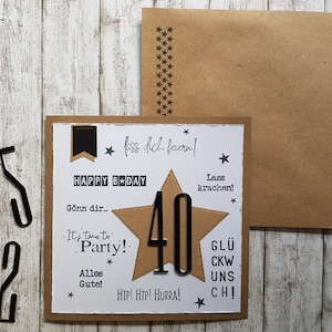 Glückwunschkarte zum Geburtstag, Geburtstagskarte, Männerkarte, Männer, personalisiert