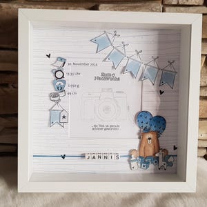 Gift for birth, baby frame, birth gift, baby, frame, congratulations, picture frame, memory frame, personalized