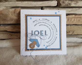 Glückwunschkarte zur Geburt, Babykarte, Baby, Geburt, Nachwuchs, Babygeschenk,