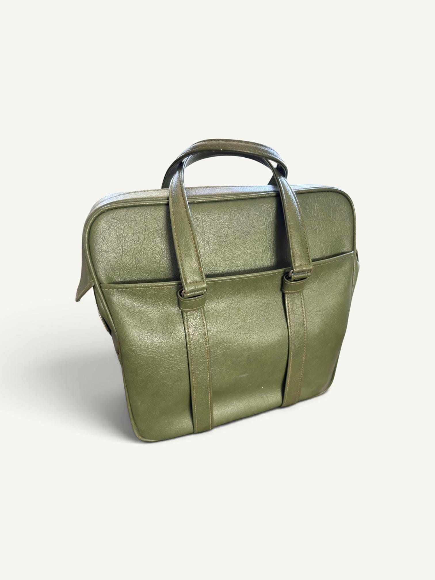 Green 70's Luggage - Etsy