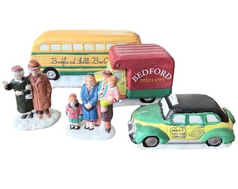 1990s Bedford Falls Village Accessories Set: It's a Life Figurines
