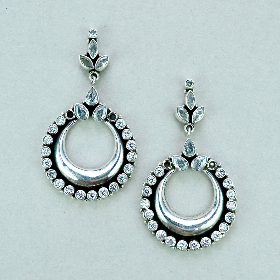 Zircon stone earrings Clearance