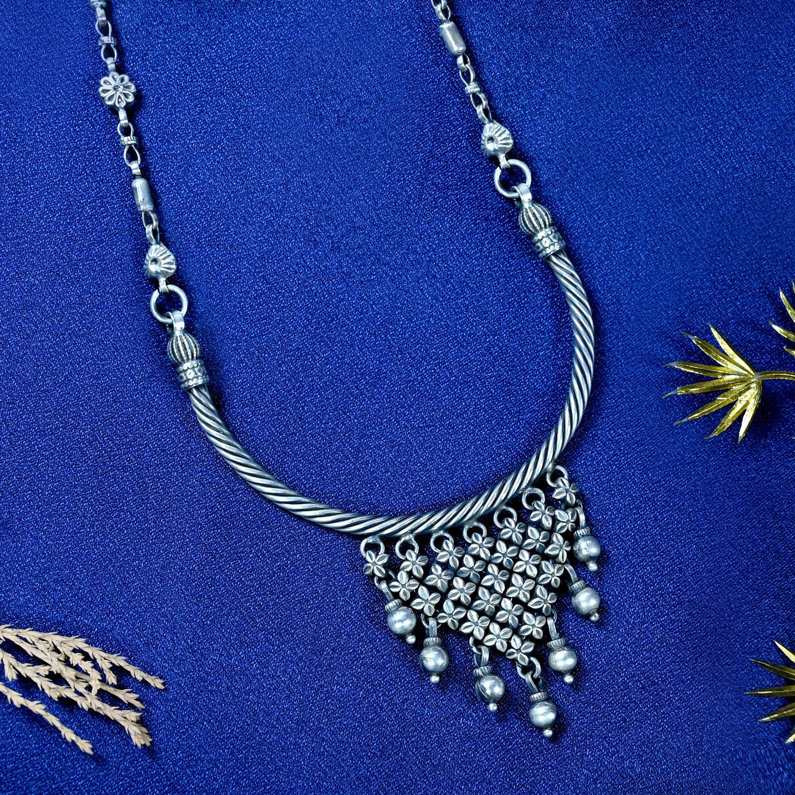 Sterling Silver Necklace Jaipur Jewelry Traditional  Etsy