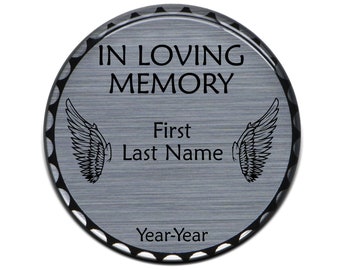 Tufskinz | In Loving Memory Rated Badges - Brushed Silver - 1 Piece Kit