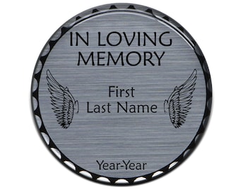 Tufskinz | In Loving Memory Rated Badges - Brushed Silver - 1 Piece Kit