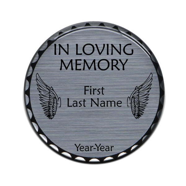 Tufskinz | In Loving Memory Rated Badges - Brushed Silver - 1 Piece Kit