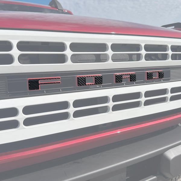 Tufskinz | Heritage Grille Letter Overlays - Fits 2023-2026 Bronco - 4 Piece Kit