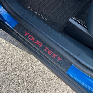 Tufskinz | Custom Text Door Sill Protection - Fits 2022-2025 Maverick - 4 Piece Kit