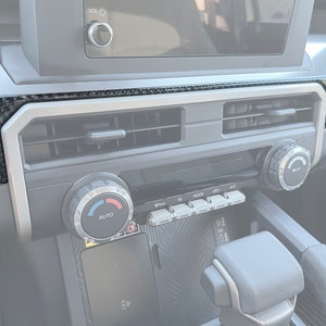 Tufskinz | Lower Dash Accent Overlay - Fits 2024-2025 Tacoma - 3 Piece Kit