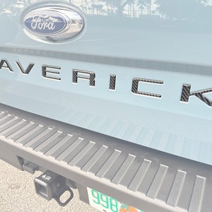 Tufskinz | Tailgate Letter Inserts - Fits 2022-2025 Ford Maverick - 8 Piece Kit