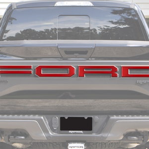 Tufskinz | Overlay achterklep - past op F-150 Raptor 2015-2020 - 4-delige set