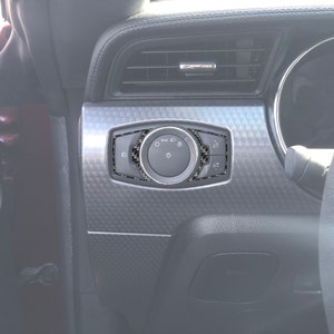 Tufskinz | Headlight Switch Accent - Fits 2015-2023 Mustang - 2 Piece Kit