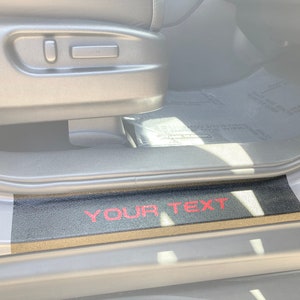 Tufskinz | Custom Text Door Sill Protection - Fits 2022-2025 Pilot - 2 Piece Kit