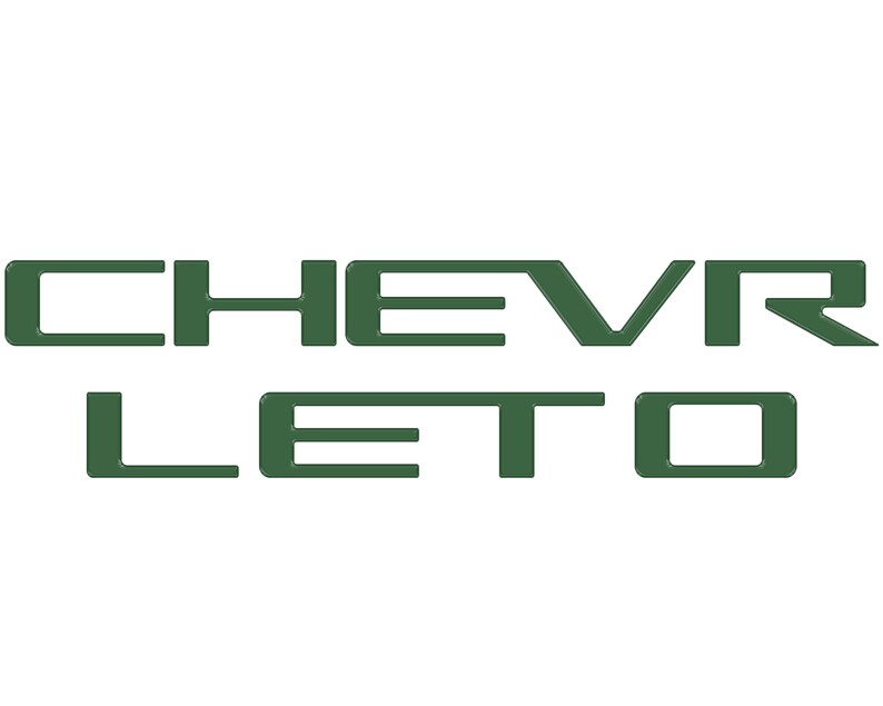 May include: Green Chevrolet lettering logo.