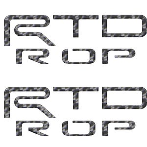 Tufskinz | Hood Louver Letter Overlays - Fits 2024-2025 Tacoma TRD Pro - 12 Piece Kit