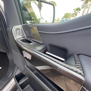 Tufskinz | Driver/Passenger Door Switch Accent Trim - Fits 2021-2025 Ford F-150 - 4 Piece Kits