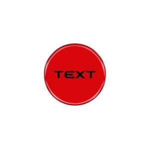 May include: A red circle button with the word "TEXT" in black.