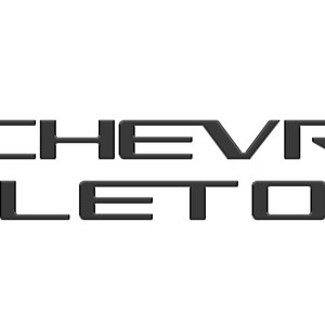 May include: Black and white logo with the text "CHEVROLET" in a bold, sans-serif font.