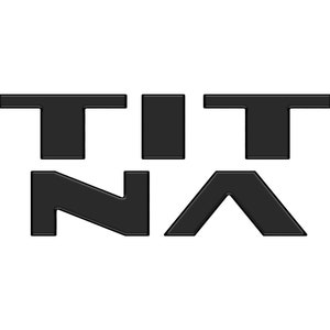 May include: Black and white logo with the text "TITNA" in a bold, sans-serif font.