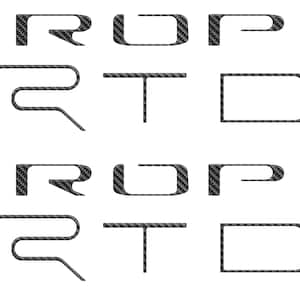 Tufskinz | Bedside Letter Inserts - Fits 2022-2023 TRD Pro Tacoma - 12 Piece Kit