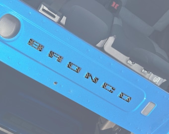 Tufskinz | Dachkreuz Support Letter Overlays - Passend für 2021-2026 Bronco - 6-teiliges Kit