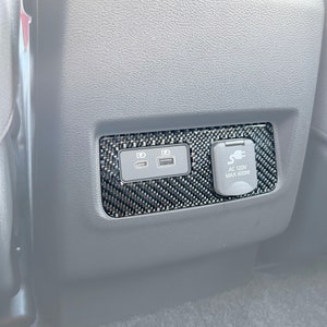 Tufskinz |  Accentbekleding middenconsole achter - past op Nissan Frontier 2022-2025 - set van 1
