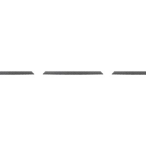 May include: Three gray, rectangular carbon fiber strips with a textured surface. The strips are evenly spaced against a white background. The edges of the strips are angled.