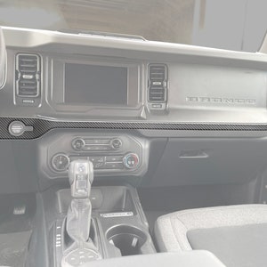 Tufskinz | Center Dash Accent Trim Fits 2021-2024 Bronco - 2 Piece Kit