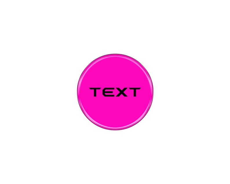 May include: A bright pink circle with the word "TEXT" in black letters.