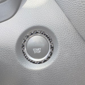 Tufskinz | Push-To-Start Button Accent Overlays - Fits 2023-2026 GR Corolla - 2 Piece Kit