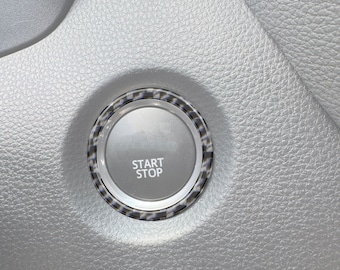 Tufskinz | Push-To-Start Button Accent Overlays - Fits 2023-2026 GR Corolla - 2 Piece Kit