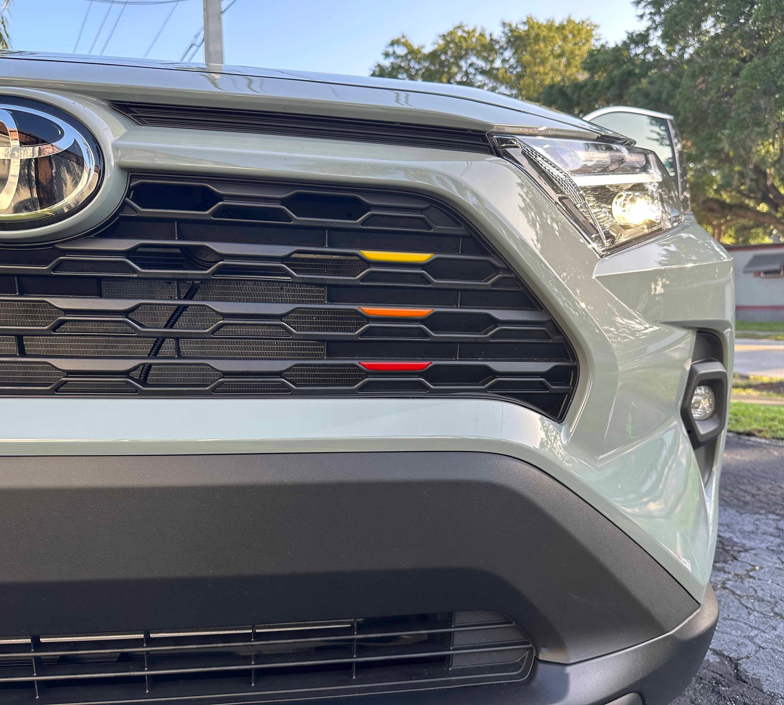 Tufskinz | Tri-color Grille Line Inserts - Compatible With 2019