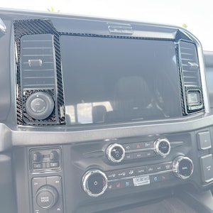 Tufskinz | Display Screen Accent Trim Fits 2023-2026 Ford Super Duty - 14 Piece Kit