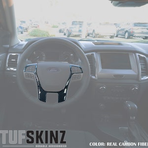 Tufskinz | Steering Wheel Accent Trim - Fits 2019-2023 Ranger - 1 Piece Kit