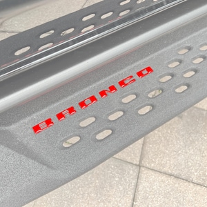Tufskinz | Running Board Emblem Inserts/Overlays - Fits 20221-2025 Bronco - Kits Vary