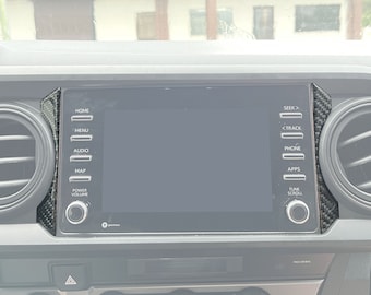 Tufskinz | Garniture d'accentuation de ventilation centrale pour climatisation - Pour Tacoma 2016-2023 - Kit de 2 pièces