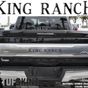 Tufskinz | Tailgate Inserts w/ Line - Fits 2017-2019 Super Duty King Ranch - 11 Piece Kit