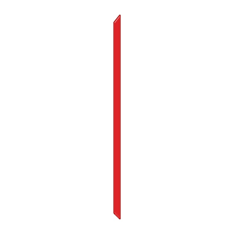 May include: A single, thin, red vertical line.