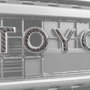 Tufskinz | Front Grille Letter Overlays - Fits 2024-2025 Land Cruiser - 6 Piece Kit