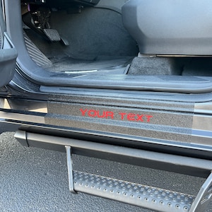 Tufskinz | Door Sill Protection w/ Custom Text - Fits 2022-2025 Tundra - 2 Piece Kit