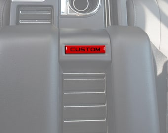 Tufskinz | Center Console Badge - Custom Text Option - Fits 2014-2021 Tundra
