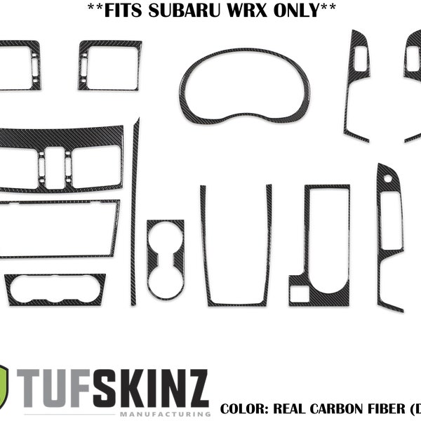 Tufskinz | Manual Transmission Interior Kit - Fits 2015-2021 WRX/ WRX STI - 15 Piece Kit