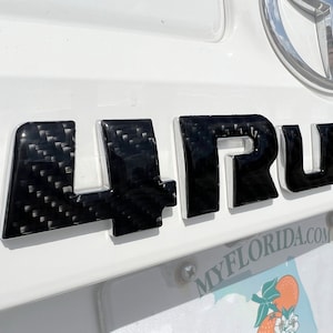 Tufskinz | Rear Hatch Letter Overlays - Fits 2010-2024 4Runner - 7 Piece Kit