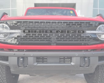 Tufskinz | Letter-overlays grille - past op Bronco 2021-2026 - set van 6
