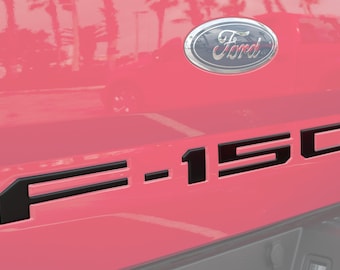 Tufskinz / Inserciones de letras para el portón trasero - Compatible con F-150 2018-2020 - Kit de 5 piezas